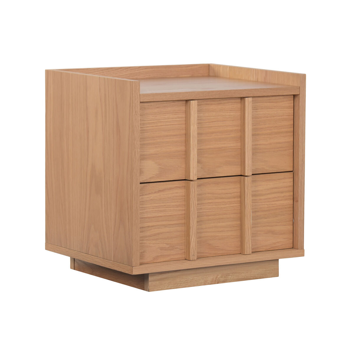 Mesita de noche de madera MDF, diseño moderno, 50 x 40 x 50 cm
