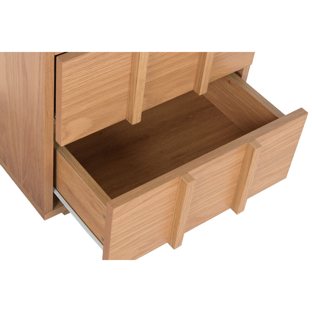 Mesita de noche de madera MDF, diseño moderno, 50 x 40 x 50 cm — imagen 4
