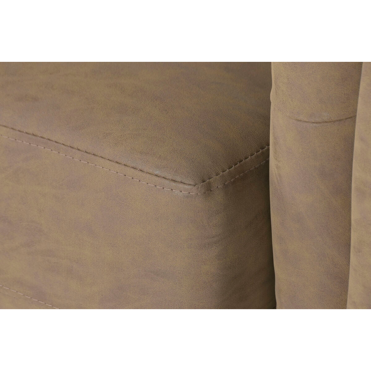 Sofá de madera con tapizado vintage, 160 cm — imagen 7