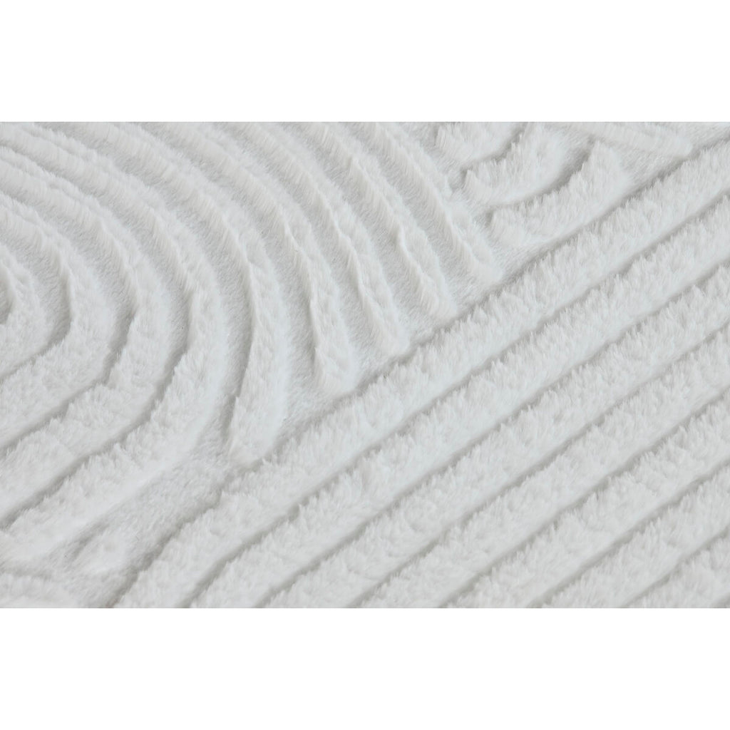 Alfombra antideslizante beige de poliéster, 200 x 300 cm — imagen 3