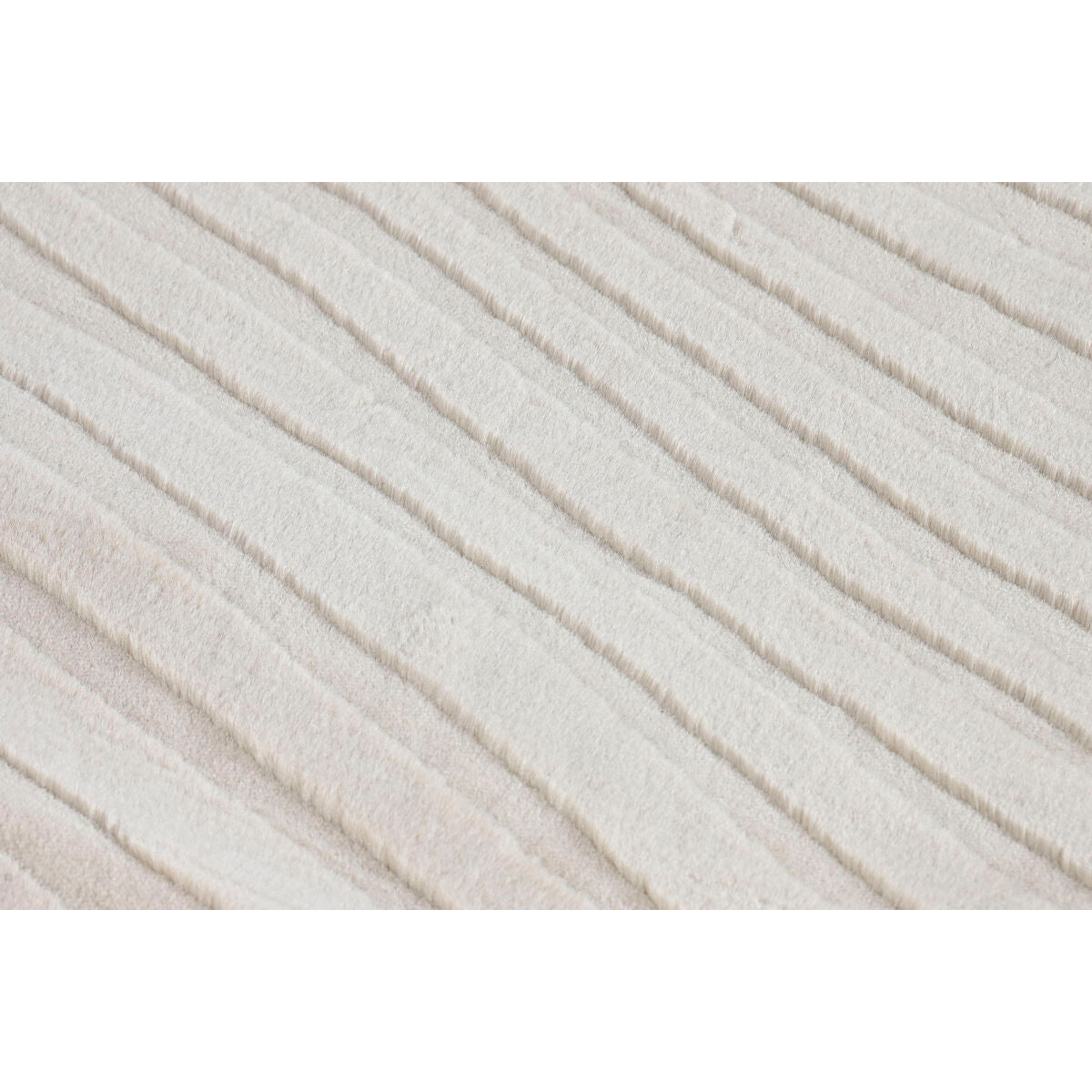 Alfombra antideslizante de poliéster beige, 200 x 300 cm — imagen 3