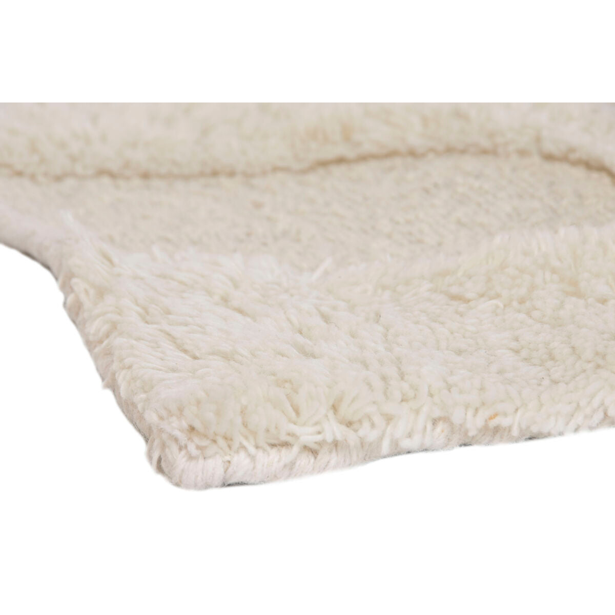 Alfombra boho beige de lana reversible, 160 x 230 cm — imagen 2
