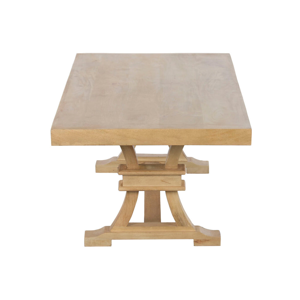 Mesa de centro natural de madera de mango — imagen 2
