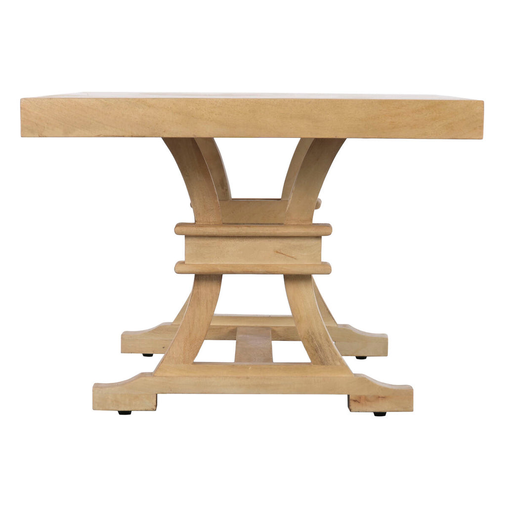 Mesa de centro natural de madera de mango — imagen 3