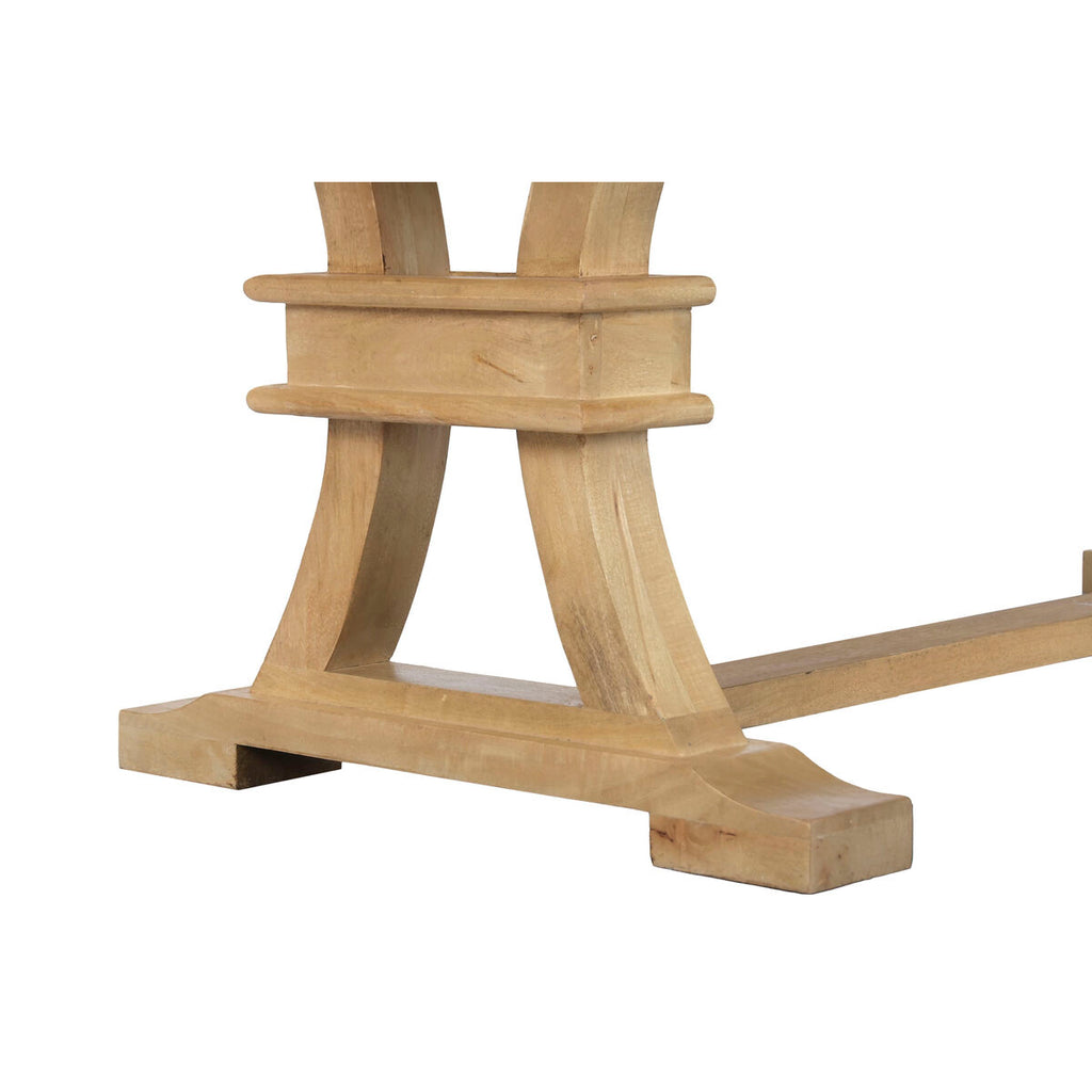 Mesa de centro natural de madera de mango — imagen 5