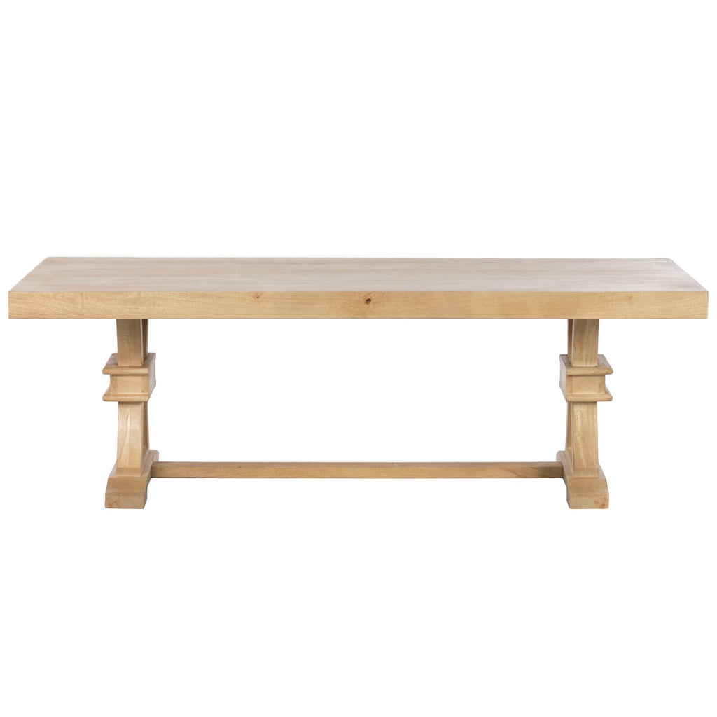 Mesa de centro natural de madera de mango — imagen 9