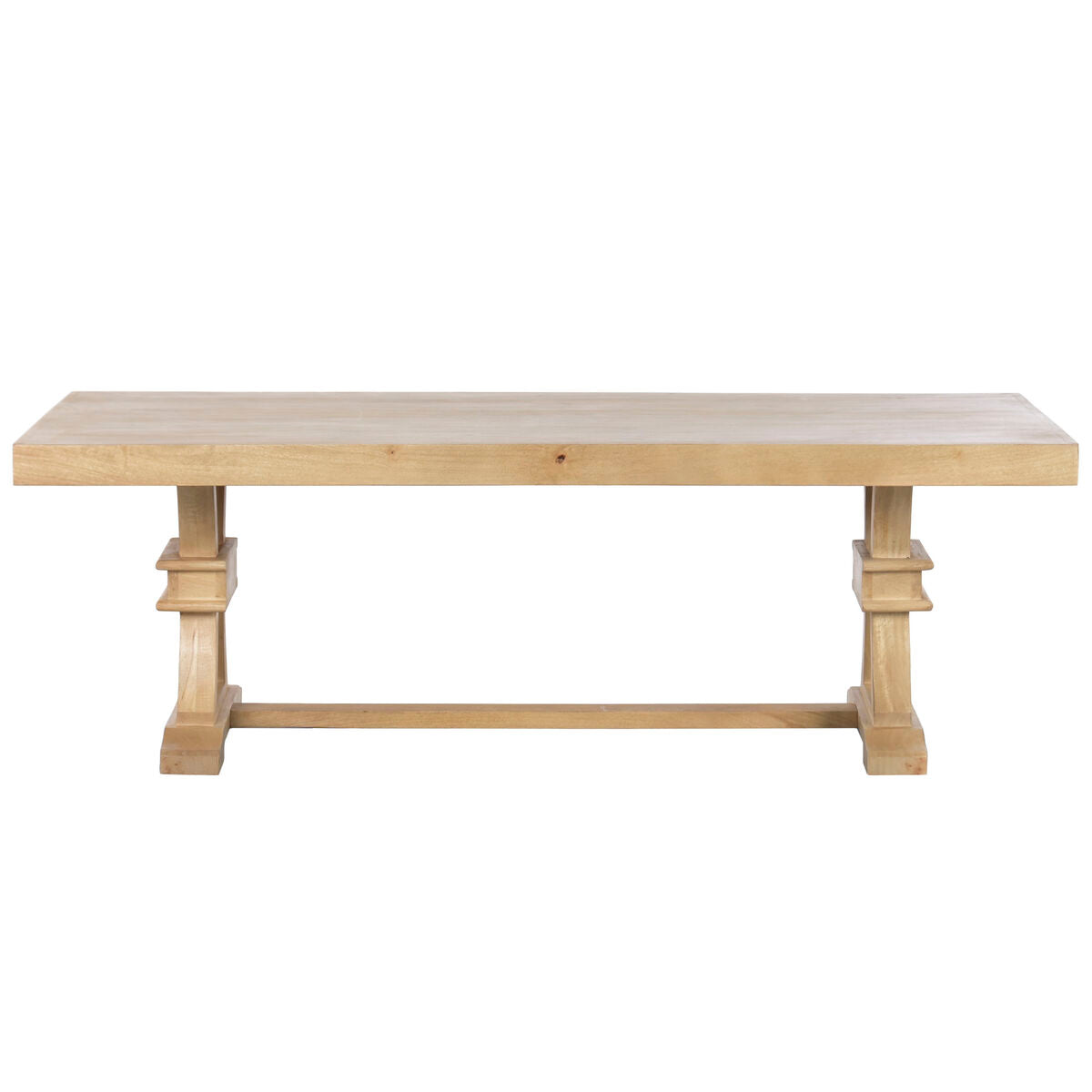 Mesa de centro natural de madera de mango — imagen 9