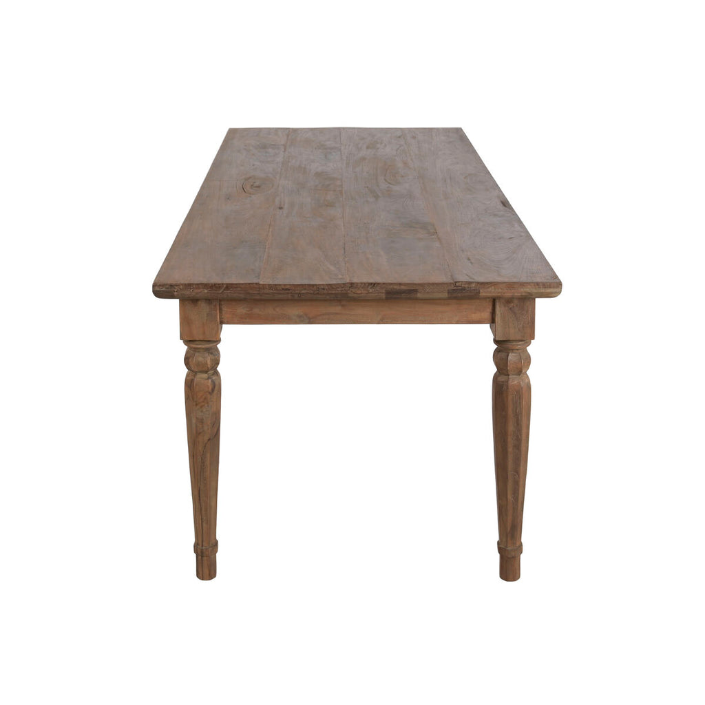 Mesa de comedor rectangular de madera de teca, 200 cm — imagen 3