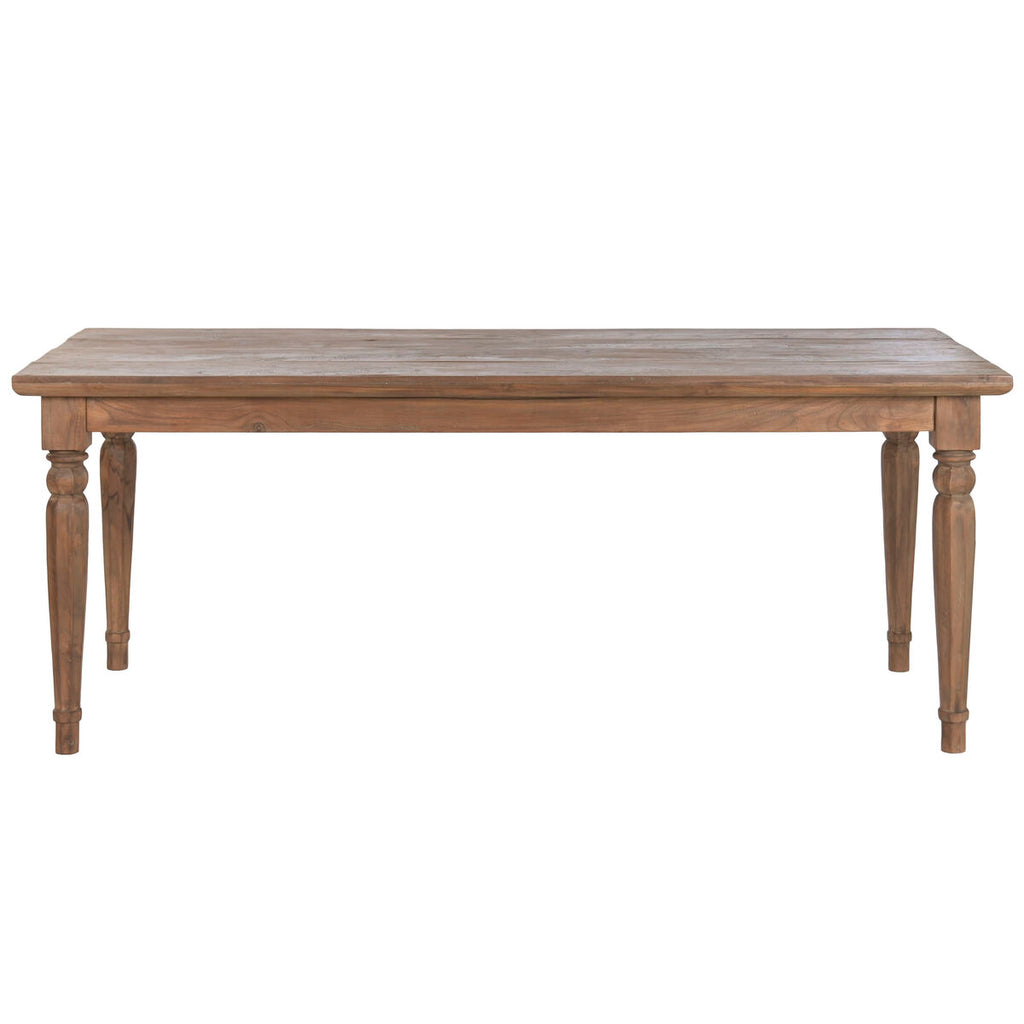 Mesa de comedor rectangular de madera de teca, 200 cm — imagen 10