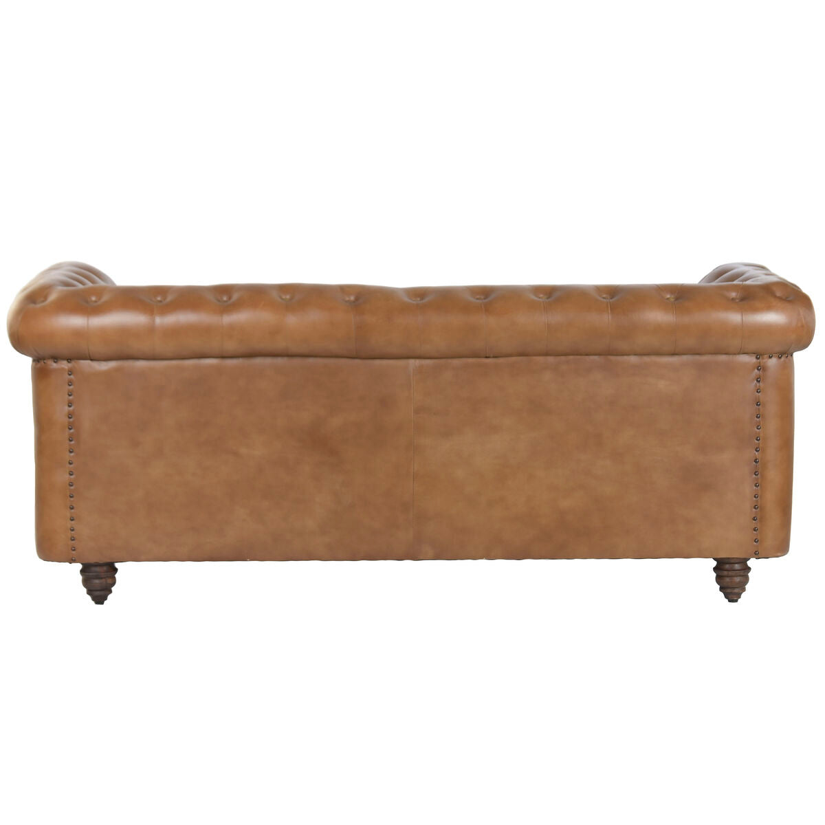 Sofá vintage de piel de 3 plazas, 190 x 77 x 80 cm — imagen 3
