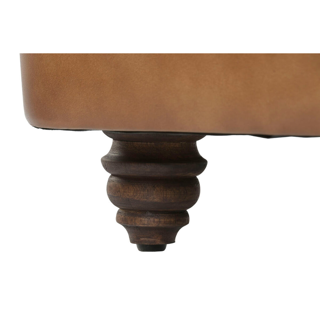 Sofá vintage de piel de 3 plazas, 190 x 77 x 80 cm — imagen 8