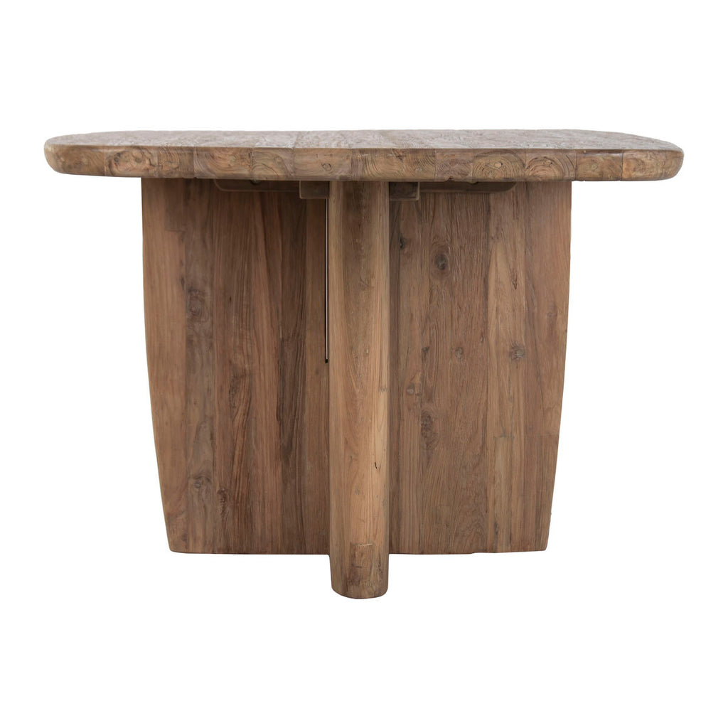 Mesa de comedor moderna de madera de teca, 220 x 110 x 78 cm — imagen 2