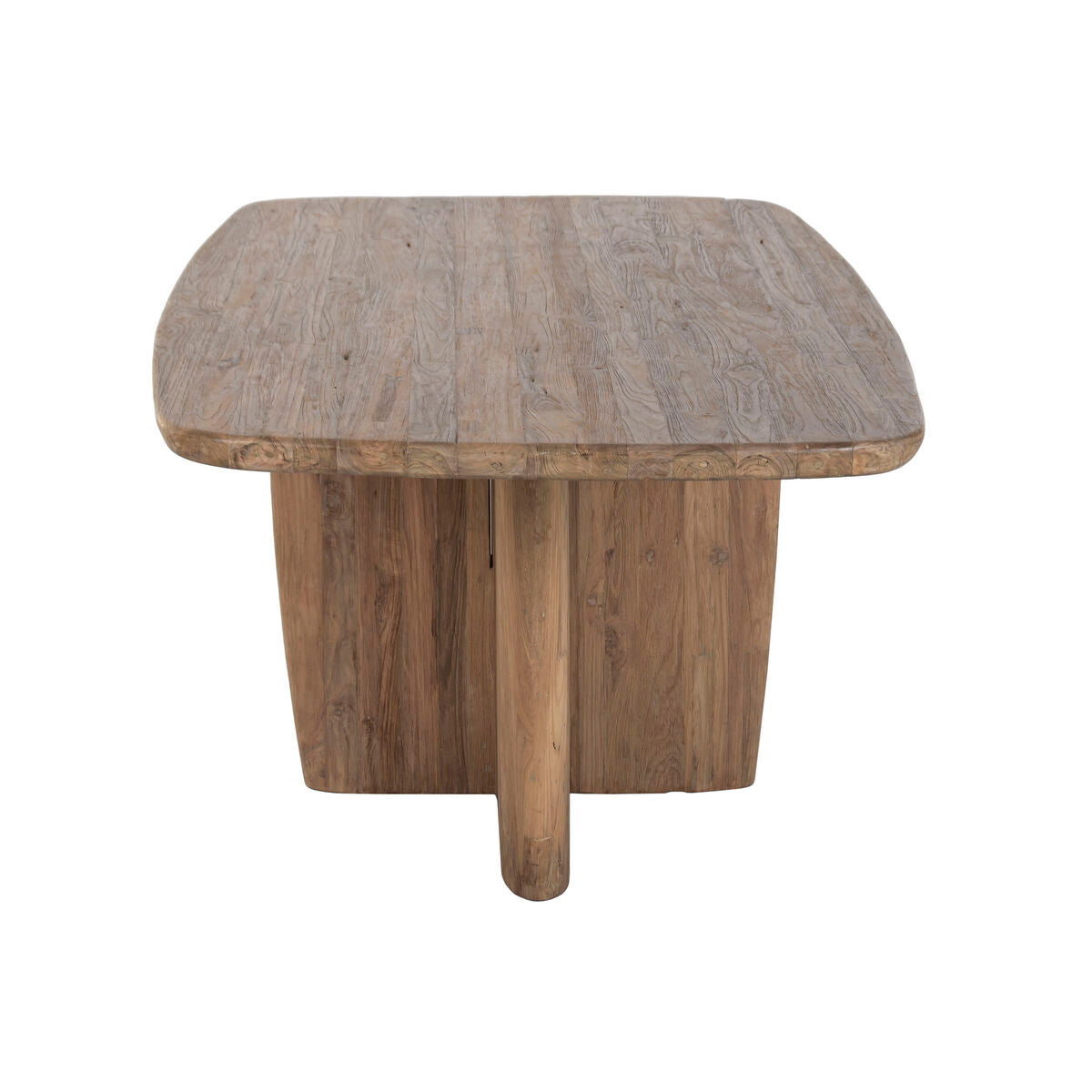 Mesa de comedor moderna de madera de teca, 220 x 110 x 78 cm — imagen 3