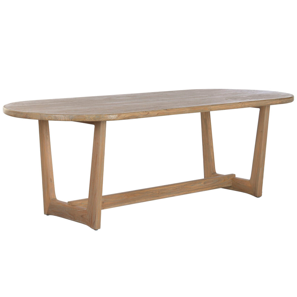 Mesa de comedor decapé gris de madera de teca, 240 x 100 x 76 cm — imagen 2
