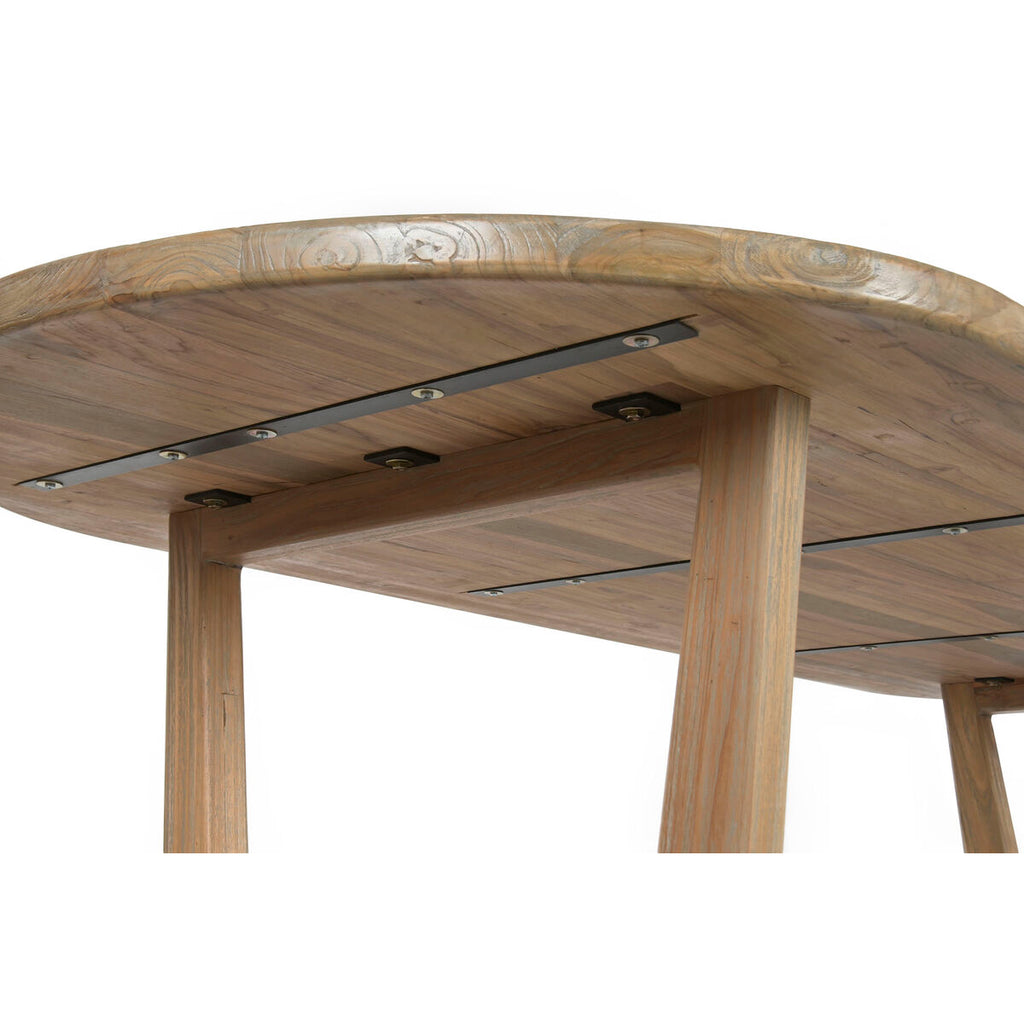 Mesa de comedor decapé gris de madera de teca, 240 x 100 x 76 cm — imagen 8