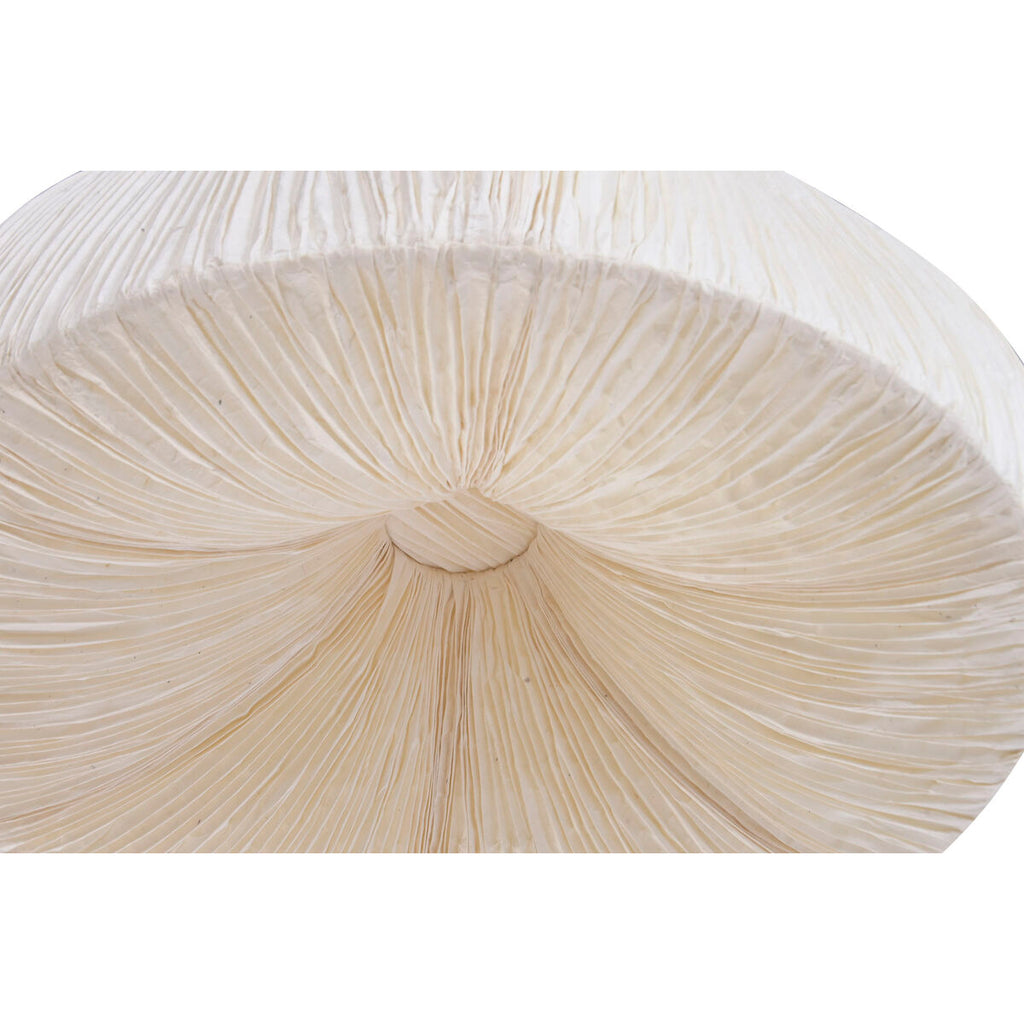 Lámpara de techo de papel y acero blanca, 43,5 x 43,5 x 24,5 cm — imagen 3