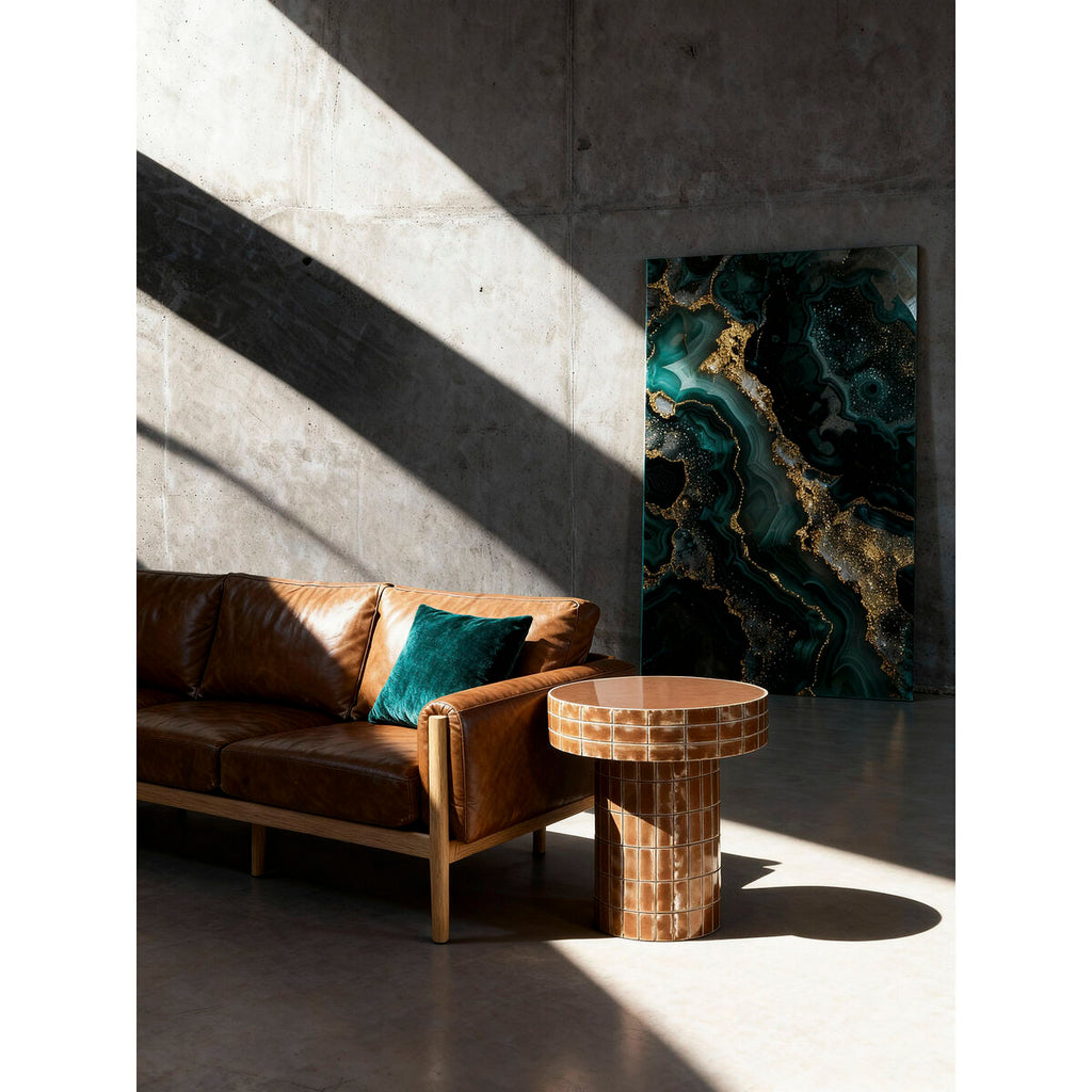 Sofá de fresno y poliuretano marrón, 220 x 80 x 82 cm — imagen 2