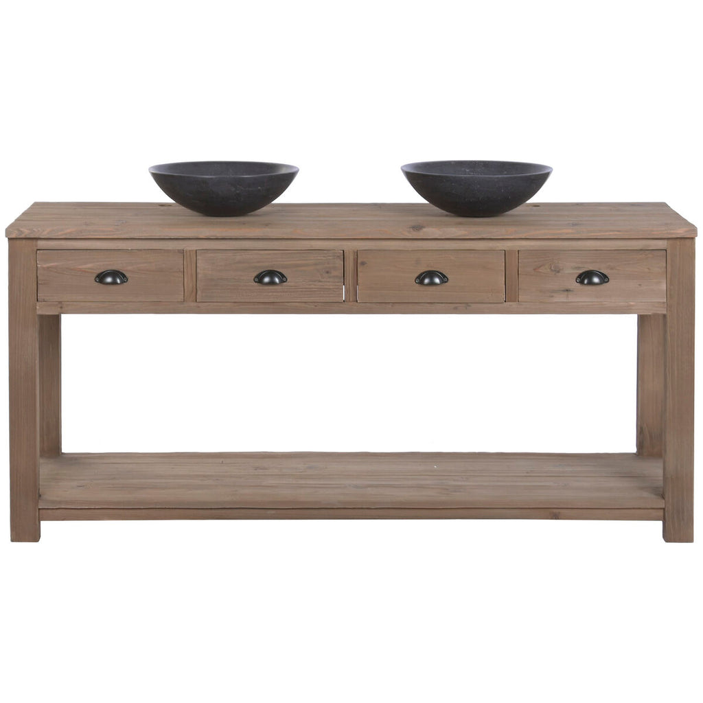 Estantería de baño de pino y madera reciclada, 165 cm — imagen 11
