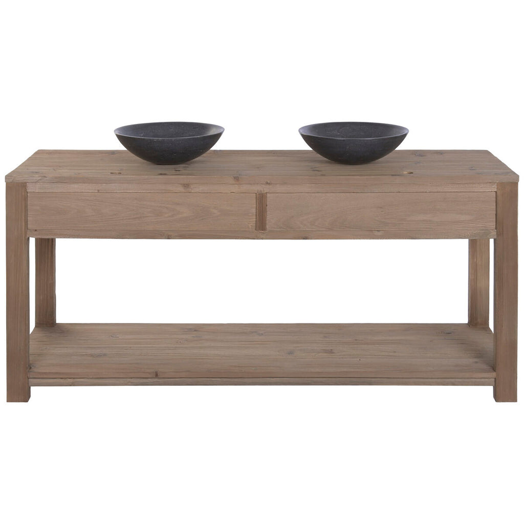 Estantería de baño de pino y madera reciclada, 165 cm — imagen 3