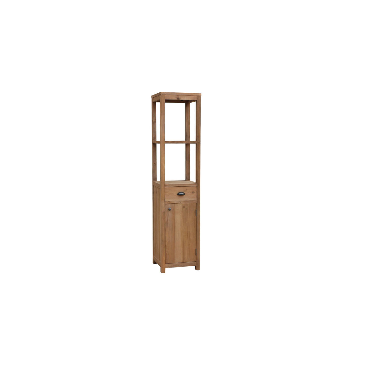 Estantería de baño de pino y madera reciclada, 40 x 40 x 175 cm — imagen 2