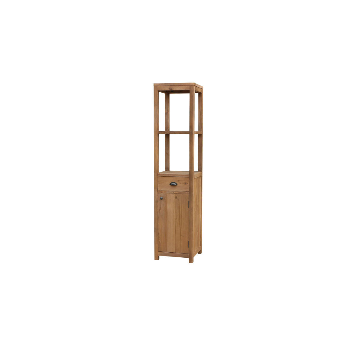Estantería de baño de pino y madera reciclada, 40 x 40 x 175 cm — imagen 3