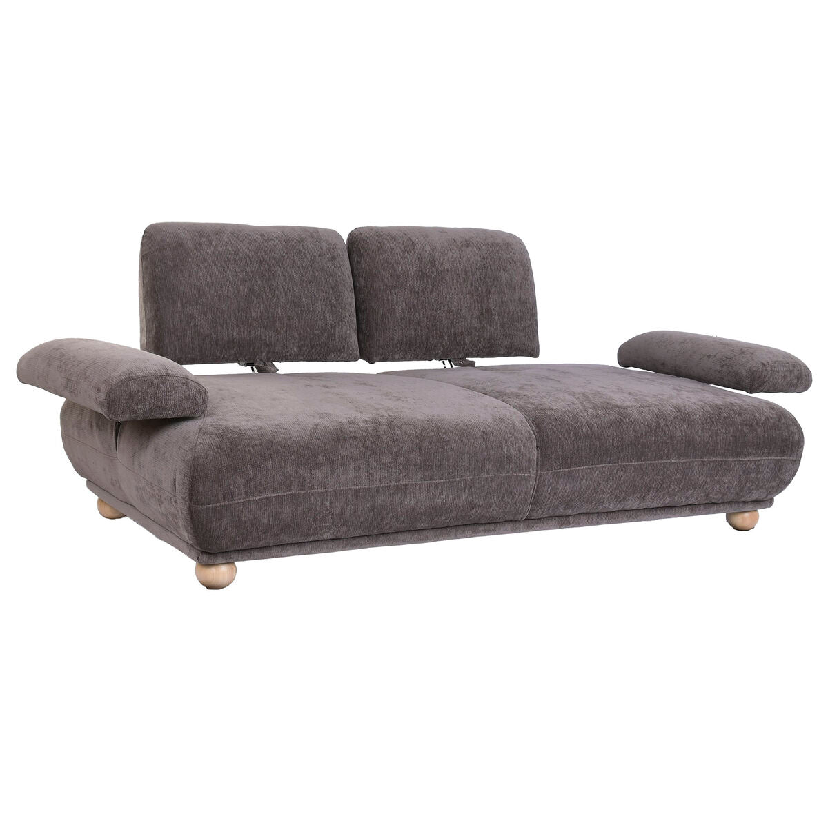Sofá urbano en beige con respaldo y brazos abatibles — imagen 3