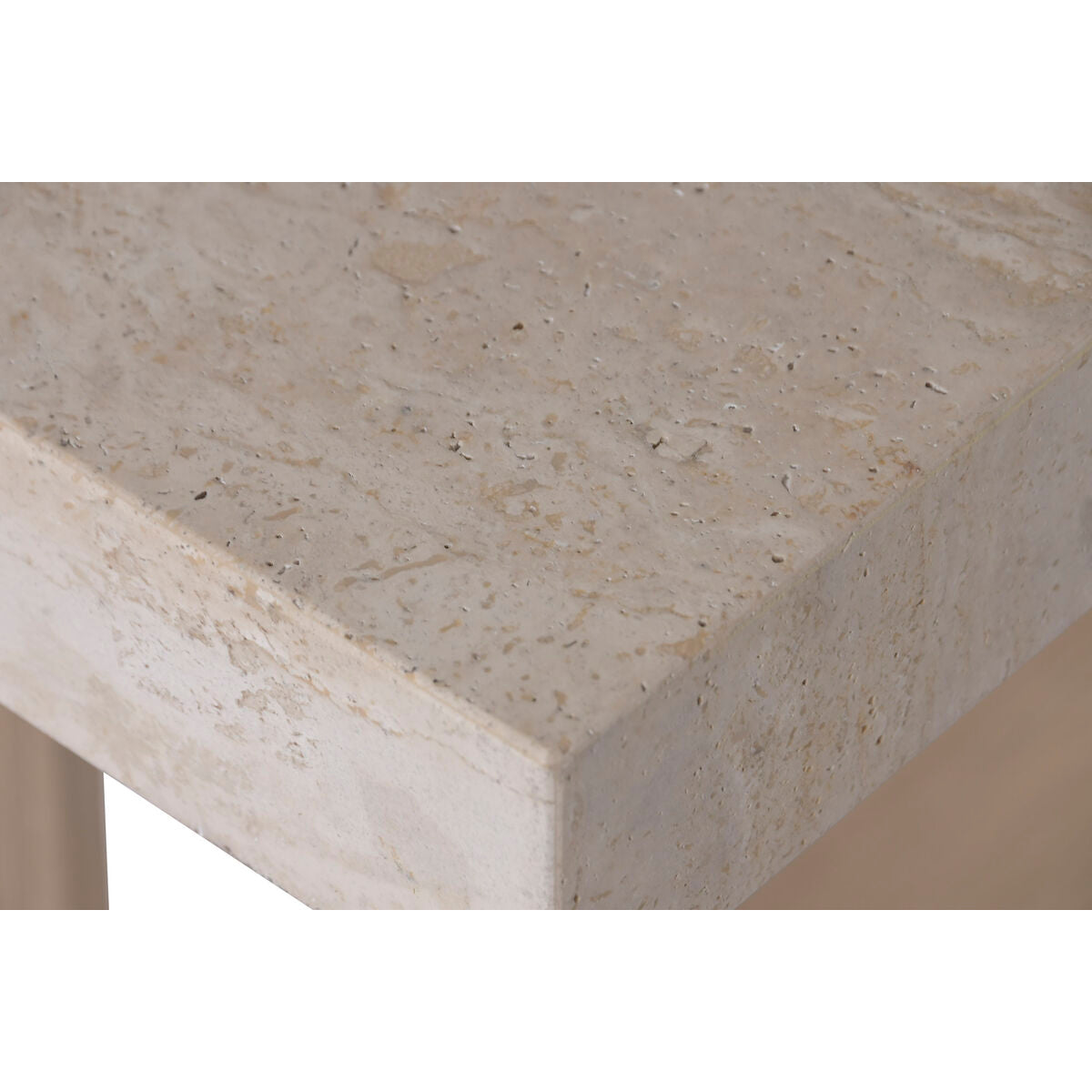 Mesa de comedor de mármol y madera de olmo, 220 cm de ancho — imagen 3