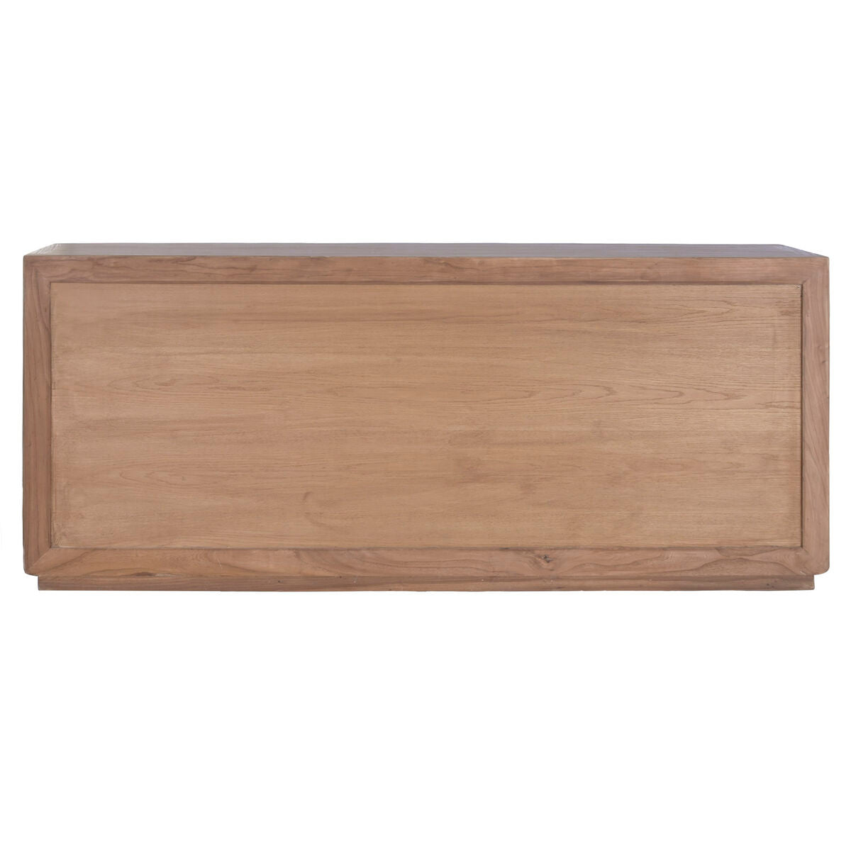 Aparador natural de cristal y madera de olmo, 200 x 44 x 85 cm — imagen 2