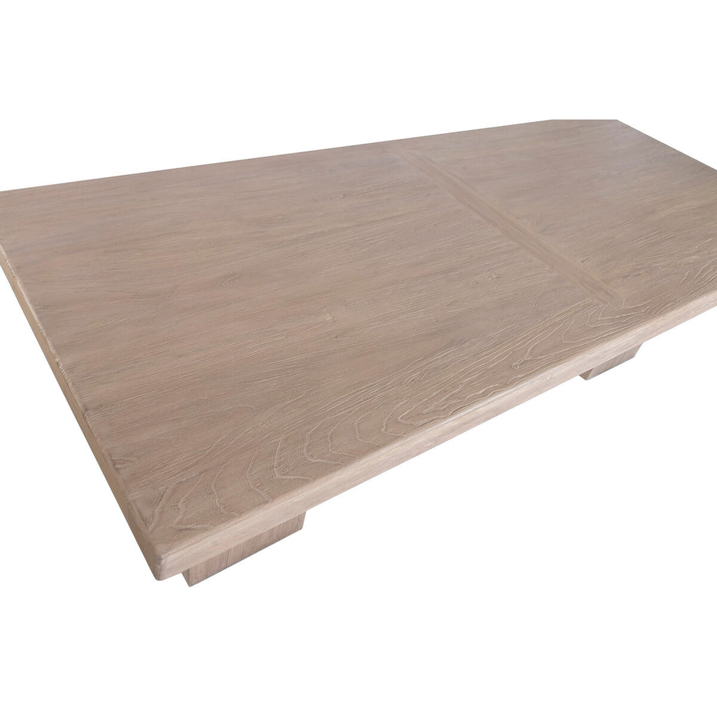 Mesa de comedor de estilo alpino, madera de olmo, 244 x 102 x 76 cm — imagen 2
