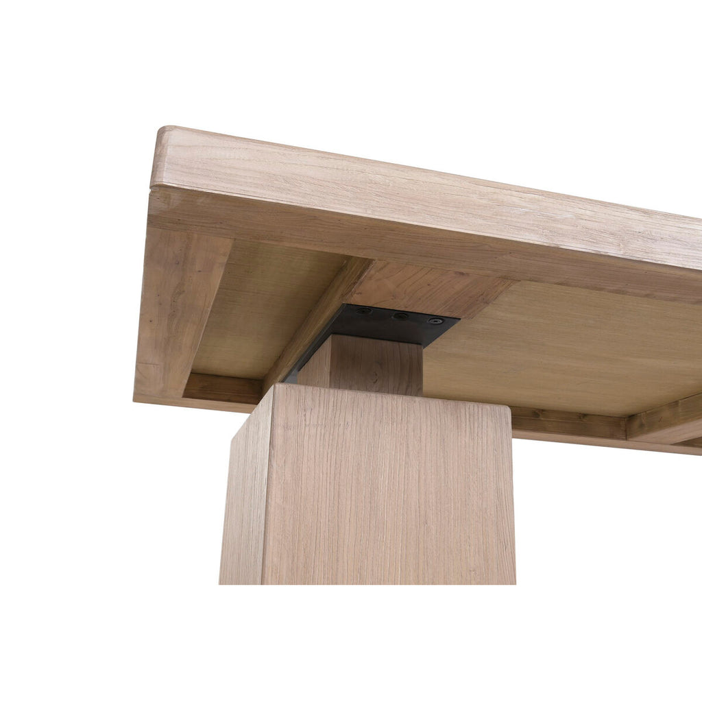Mesa de comedor de estilo alpino, madera de olmo, 244 x 102 x 76 cm — imagen 3