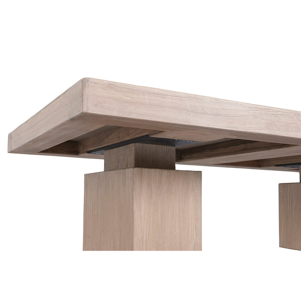 Mesa de centro de madera de olmo, estilo alpino, 170 cm — imagen 2