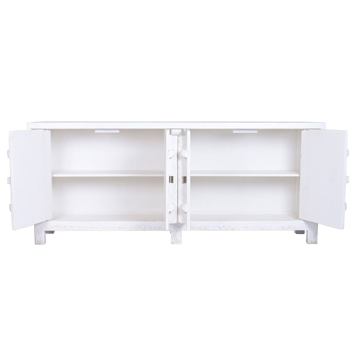 Aparador blanco de madera de olmo, 230 x 48 x 96 cm — imagen 3
