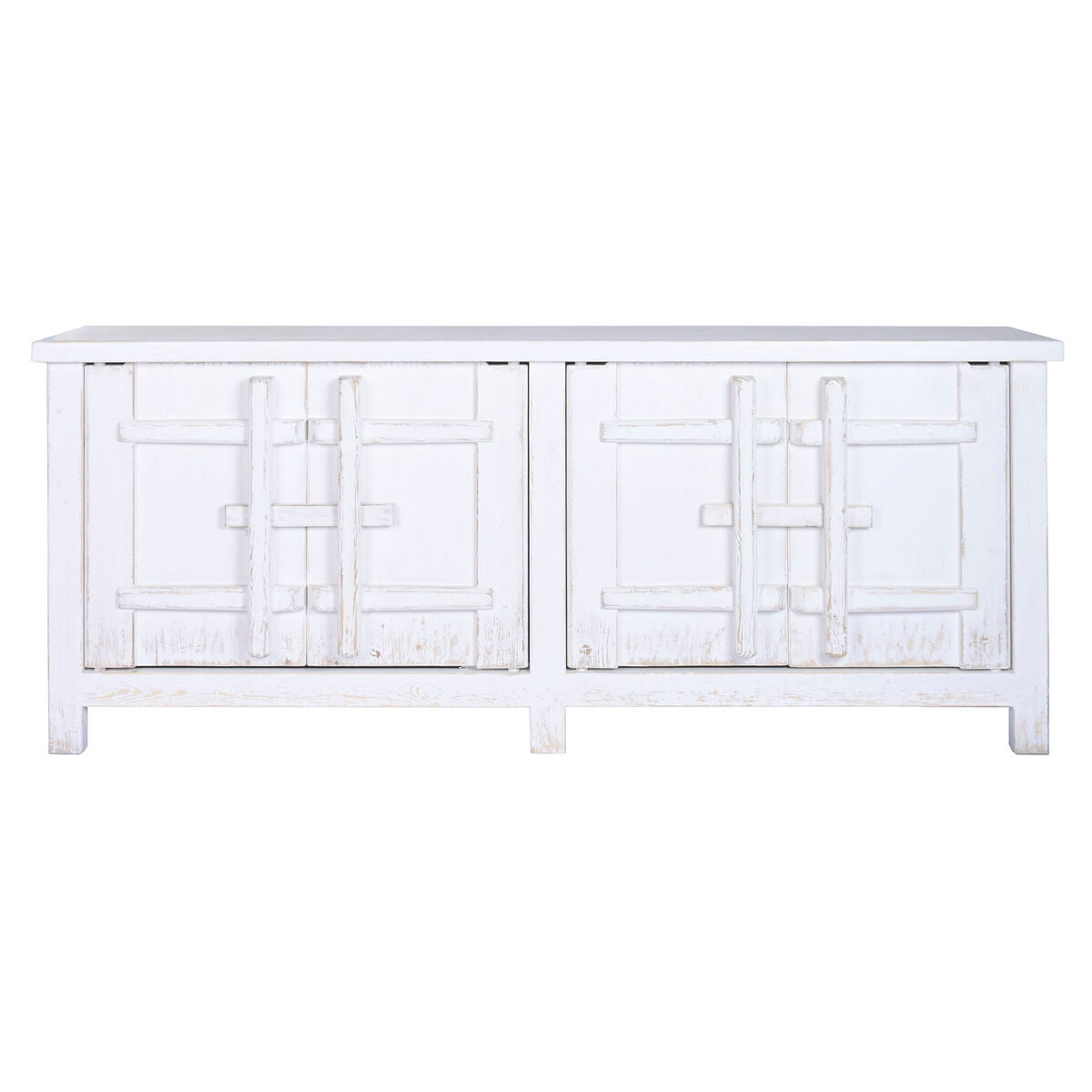 Aparador blanco de madera de olmo, 230 x 48 x 96 cm — imagen 9
