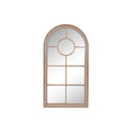 Espejo de pared cottage ventana blanco y natural, 68 x 4 x 128 cm