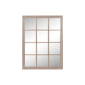 Espejo de pared ventana natural de paulonia, 90 x 3,5 x 120 cm