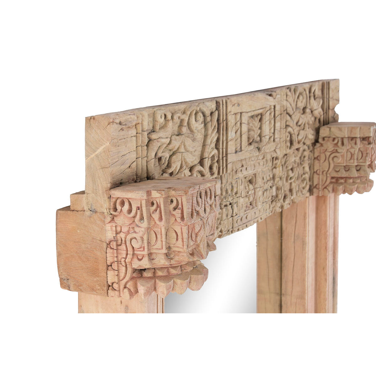 Espejo de pared rectangular de teca, 80 x 10 x 205 cm — imagen 2