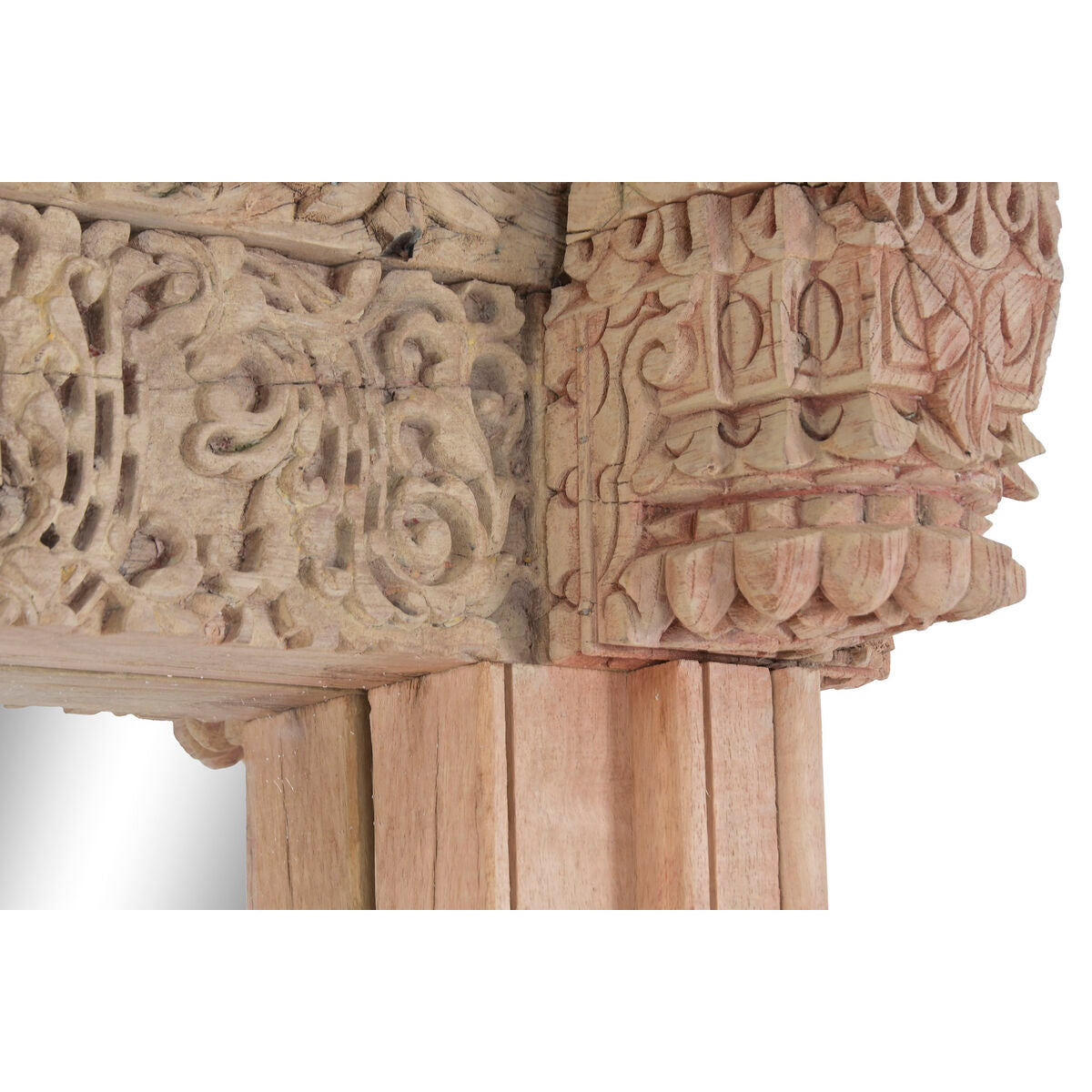 Espejo de pared rectangular de teca, 80 x 10 x 205 cm — imagen 3
