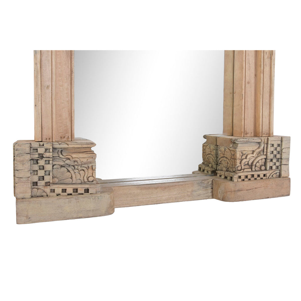 Espejo de pared rectangular de teca, 80 x 10 x 205 cm — imagen 4