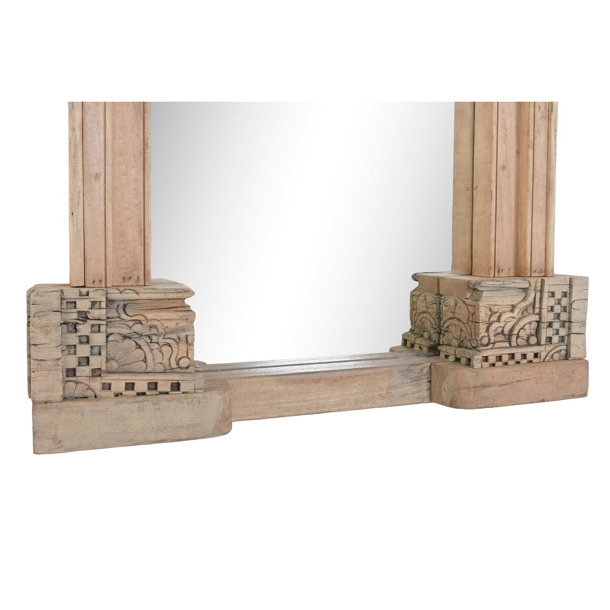 Espejo de pared rectangular de teca, 80 x 10 x 205 cm — imagen 4
