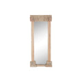 Espejo de pared rectangular de teca, 80 x 10 x 205 cm