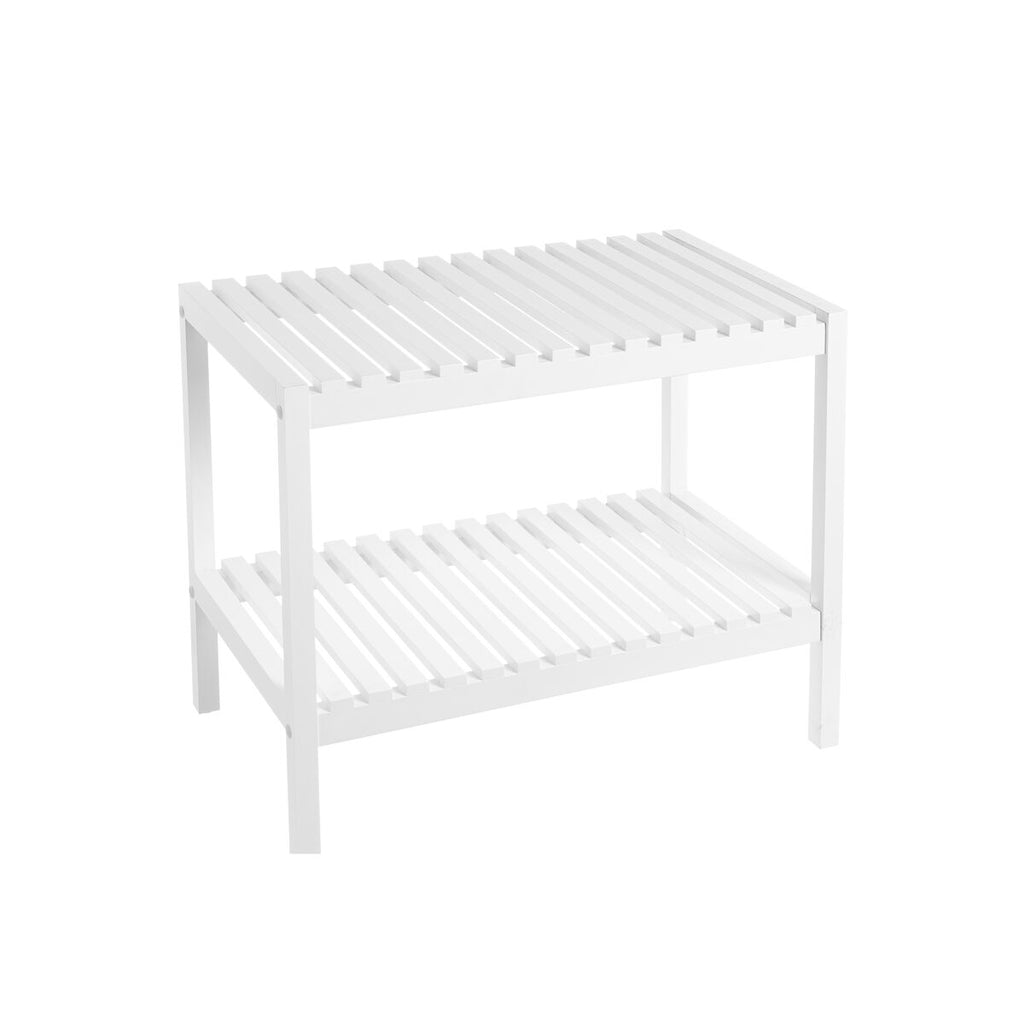 Estantería de baño de madera MDF blanca, 64 x 37 x 53 cm