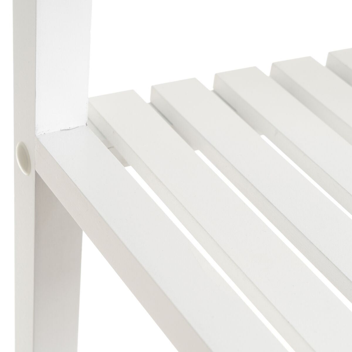 Estantería de baño de madera MDF blanca, 31 x 31 x 102 cm — imagen 3