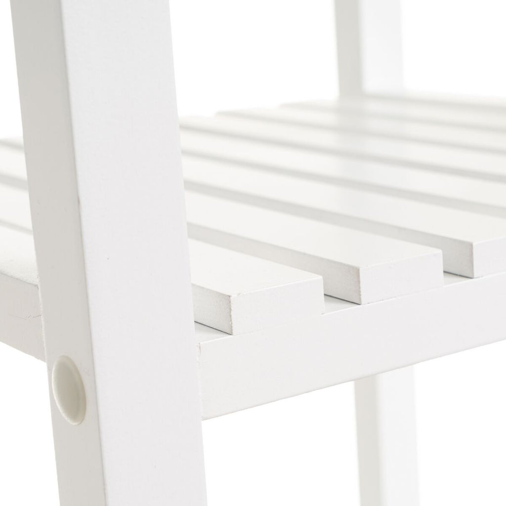 Estantería de baño de madera MDF blanca, 31 x 31 x 102 cm — imagen 4