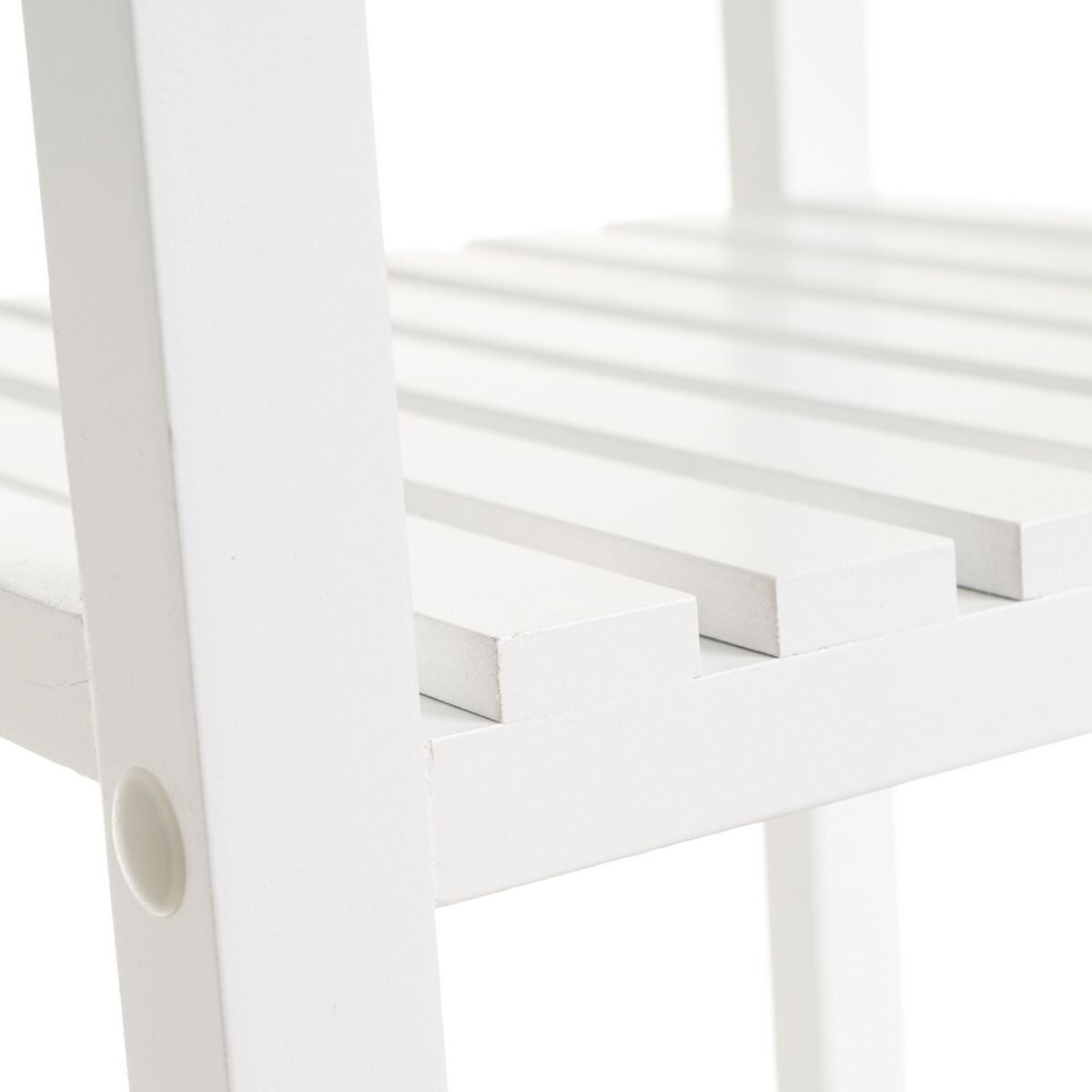 Estantería de baño de madera MDF blanca, 31 x 31 x 102 cm — imagen 4