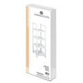 Estantería de baño de madera MDF blanca, 31 x 31 x 102 cm