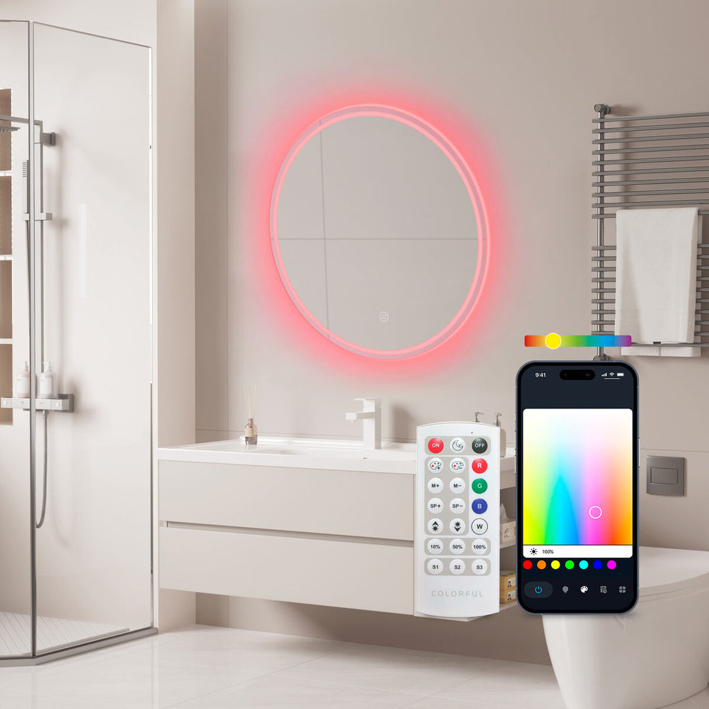 Espejo de baño redondo con luz LED, Ø 70 cm — imagen 5