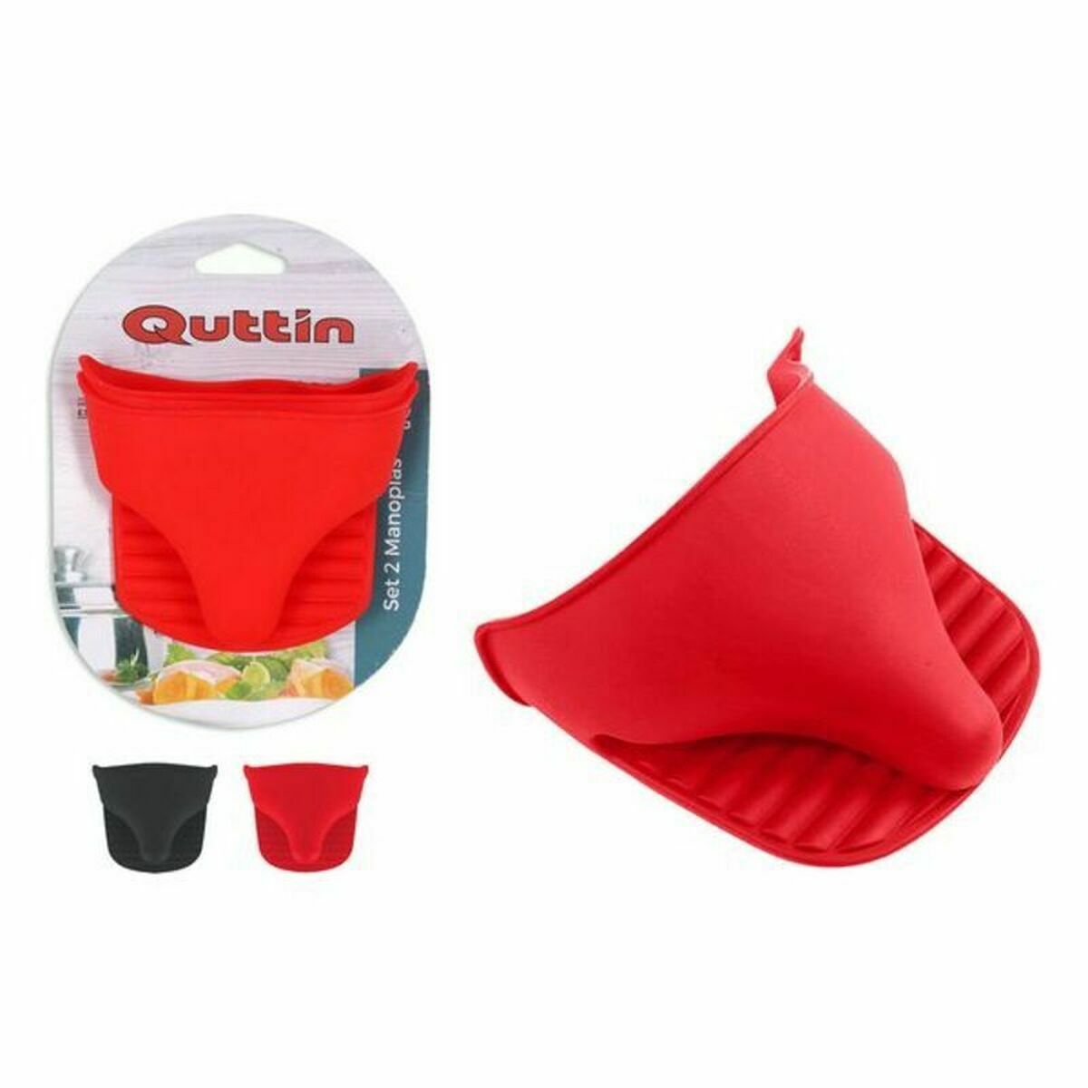 Manopla para horno de silicona, 2 piezas (18 unidades)