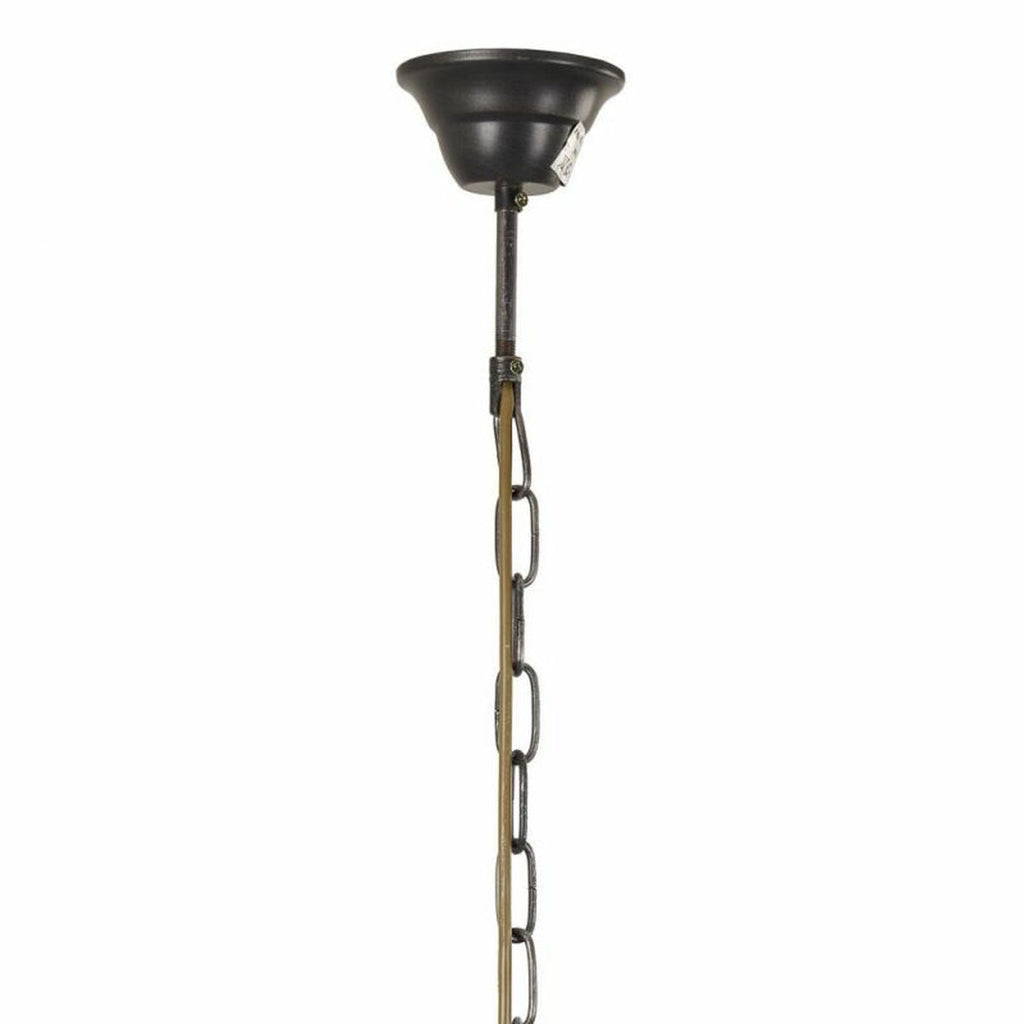Lámpara de techo gris, madera y hierro, 53 x 150 x 53 cm — imagen 3
