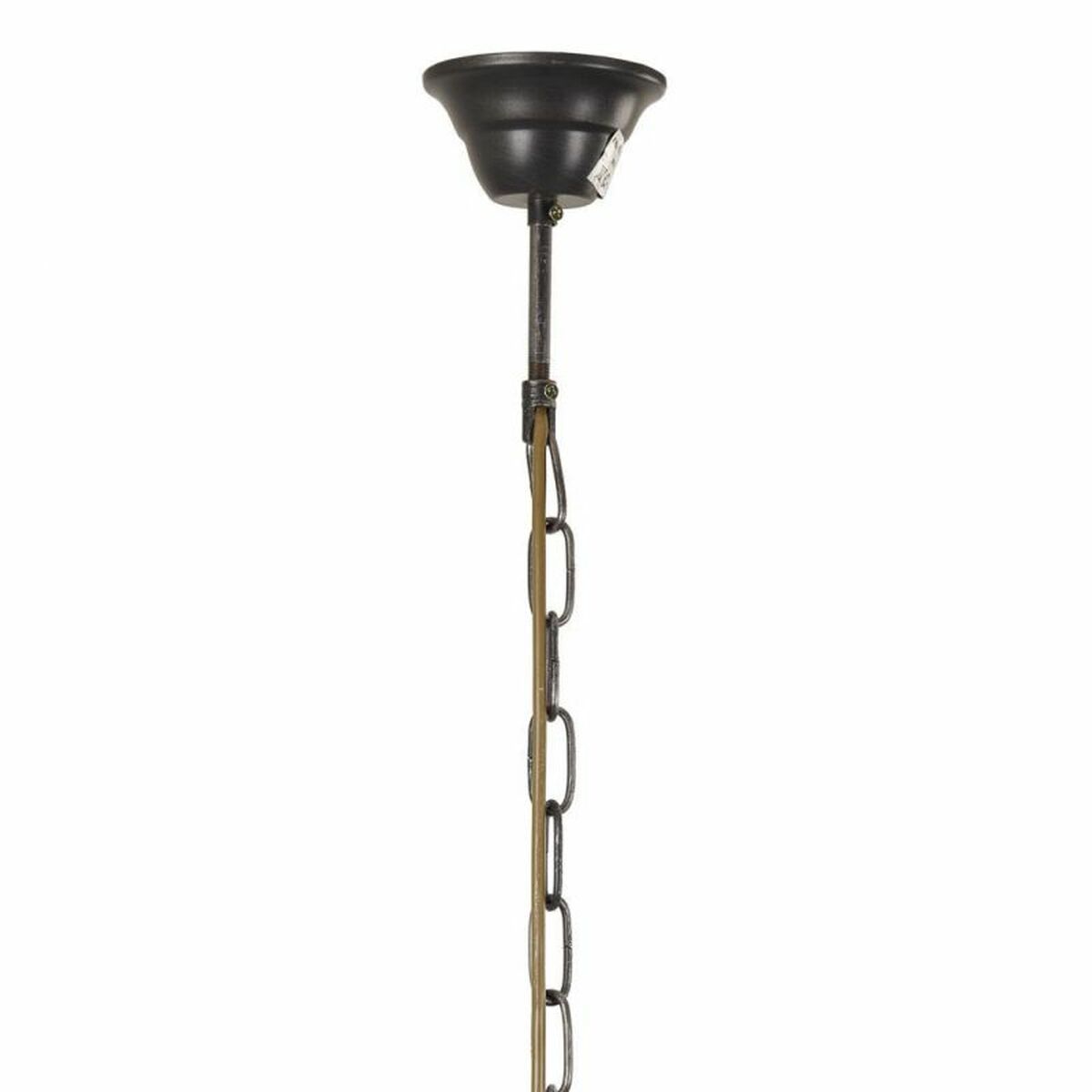 Lámpara de techo gris, madera y hierro, 53 x 150 x 53 cm — imagen 3