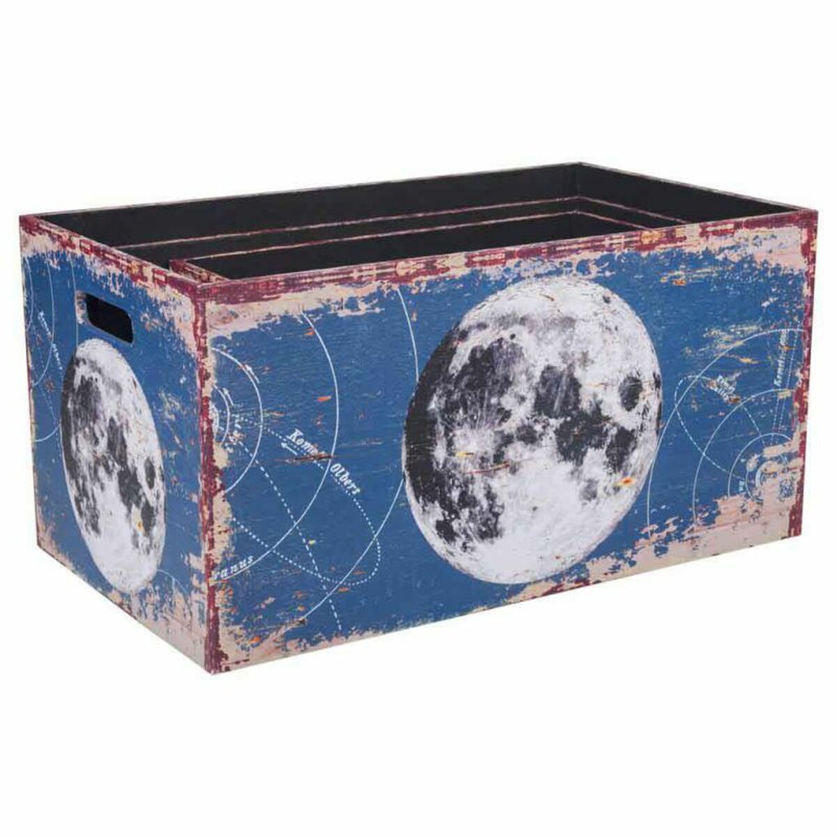 Juego de 3 cajas de almacenaje de lienzo y madera MDF — imagen 2